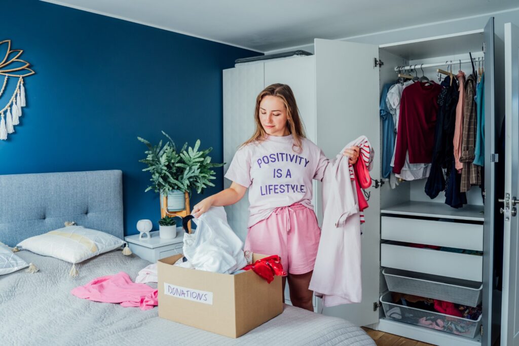 Go through your closets every season do declutter and donate.